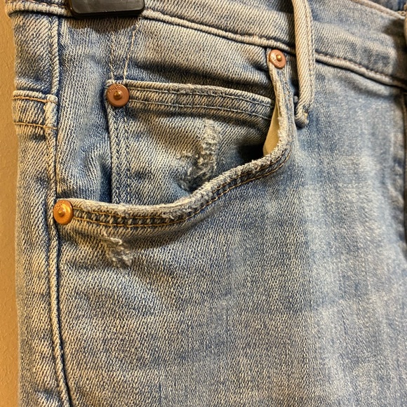 MOTHER The Stunner Ankle Fray Jeans Size 25 - Picture 7 of 14